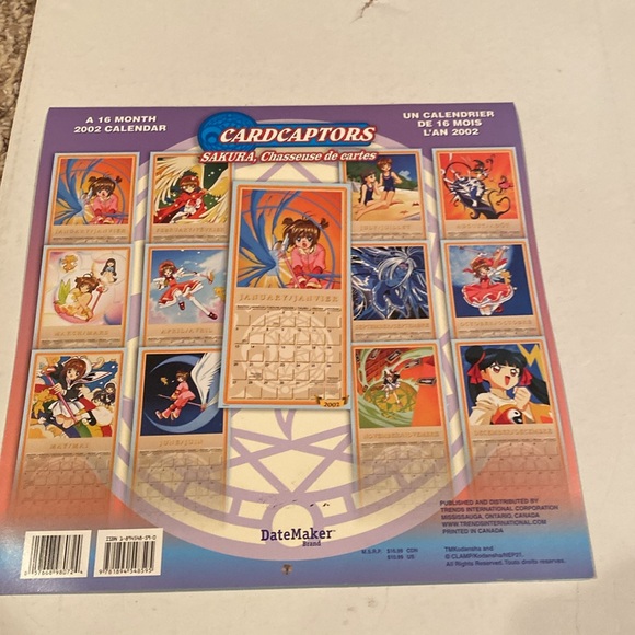 Vintage 2002 Cardcaptor Sakura Calendar - Picture 3 of 3